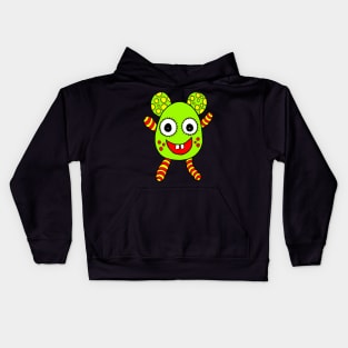 Little Green Monster Kids Hoodie